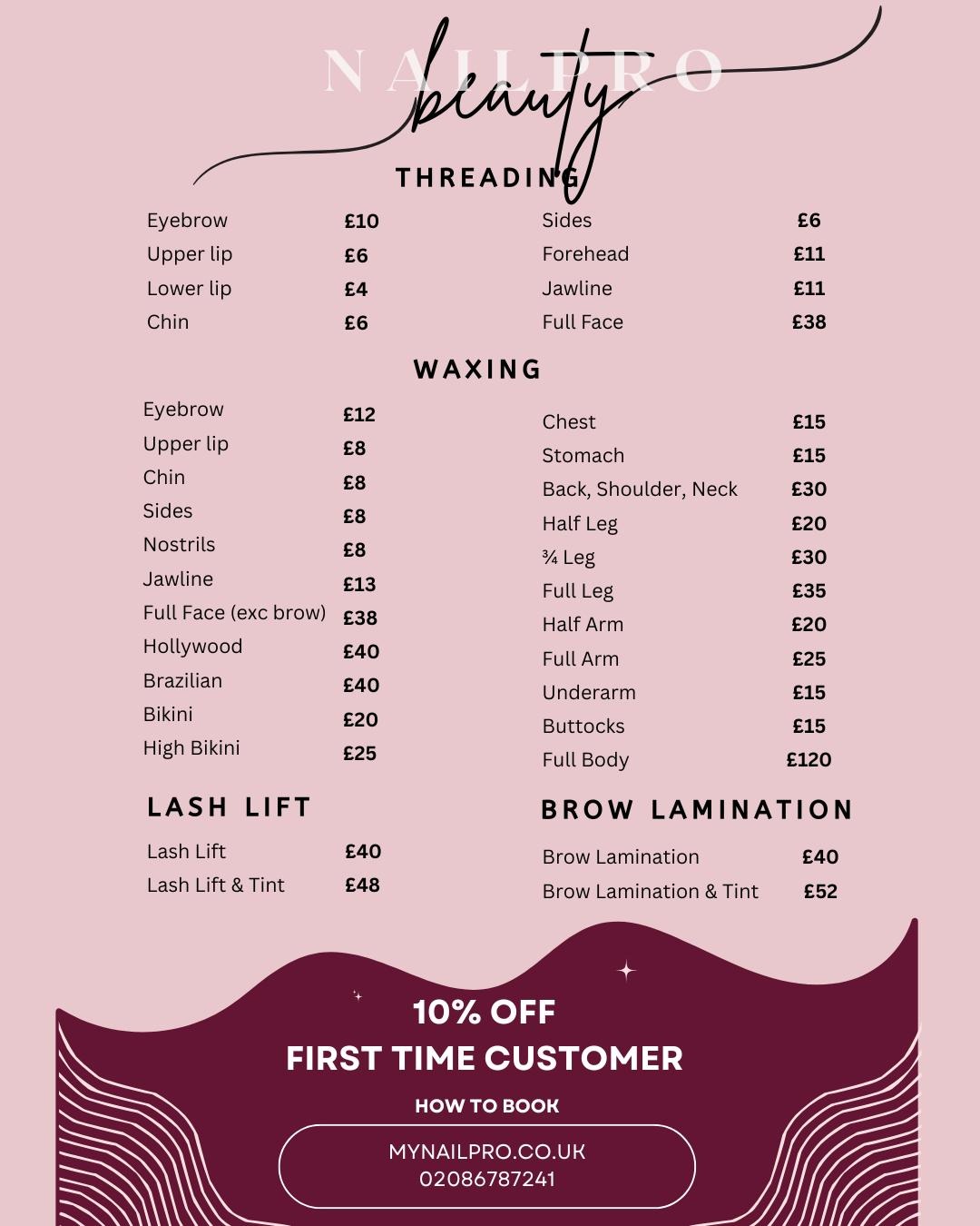 Nail Pro Services & Prices